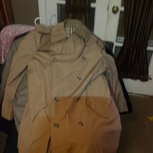 Classic Tan Double-Breasted Men's Coat